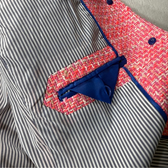 J. Crew Peplum Lady Jacket in Neon Fuchsia Tweed NWT SZ 14 - Picture 8 of 12